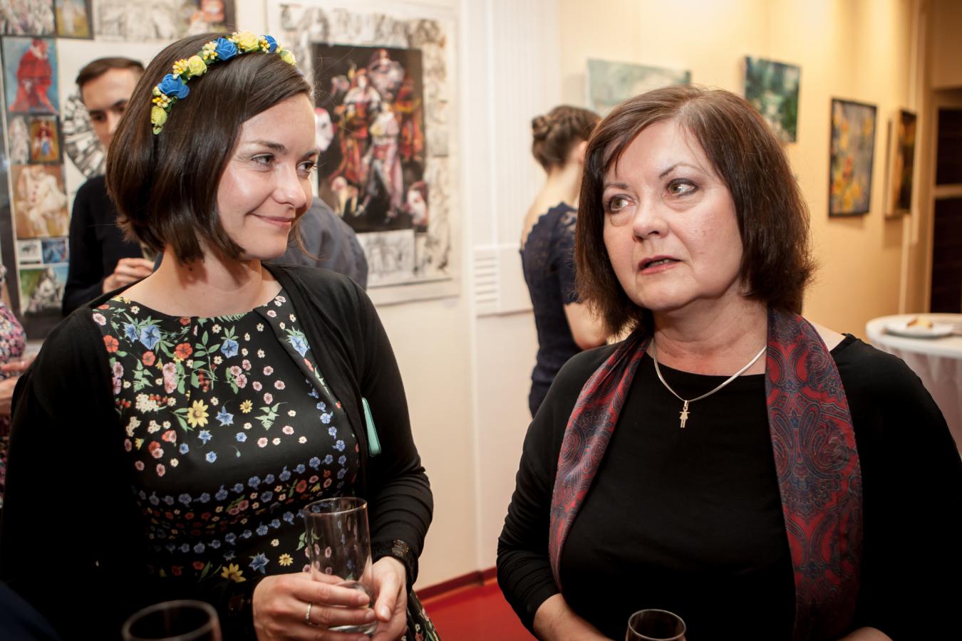 Lídu Mecerodovou na premiéru doprovodila její dcera, dramaturgyně VČD Anička Hlaváčková, foto Jiří Sejkora