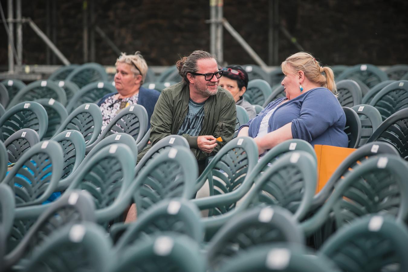 Na generálce nemohli chybět kostýmní výtvarník Roman Šolc a dramaturgyně Jana Uherová, foto Jiří Sejkora