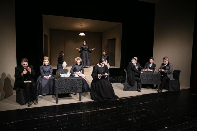 Josef Pejchal, Eliška Lásková, Ludmila Mecerodová, Karolína Šafránková, Jindra Janoušková, Martina Sikorová, Romana Chvalová, Martin Mejzlík, Zdeněk Rumpík, Tomáš Lněnička a Alexandr Postler, foto Jan Faukner