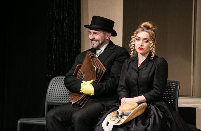 S Josefem Pejchalem ve hře Jako břitva, 2021, foto Jan Faukner