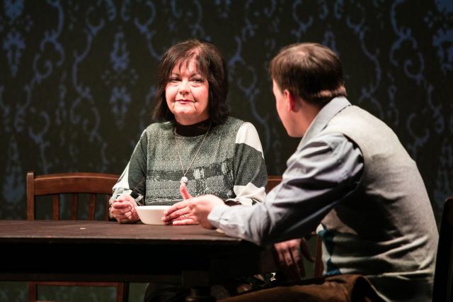 S Josefem Láskou v inscenaci hry Až ustane déšť, 2019, foto Jan Faukner
