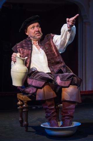 Jako Philip Henslowe v Zamilovaném Shakespearovi, foto Josef Vostárek, 2018