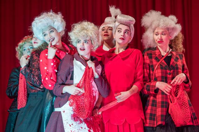 Dagmar Novotná, Karolína Jičínská, Karolína Šafránková, Tereza Blažková, Veronika Malá, Luciana Tomášová a Eliška Jechová, foto Petr Šedivý