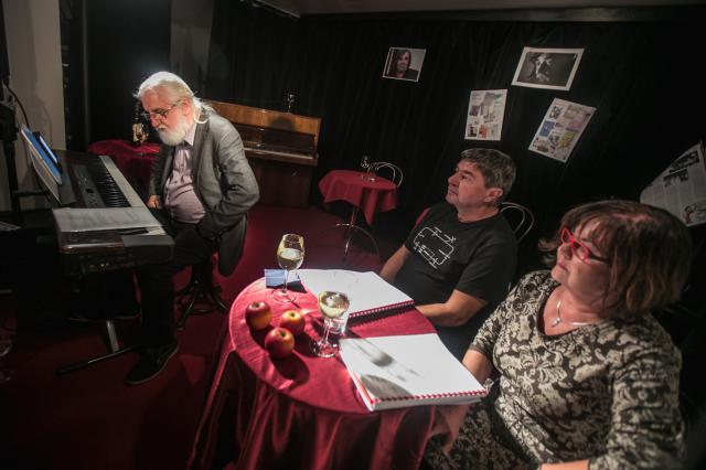 Jiří Šlupka Svěrák, Jiří Kalužný a Ludmila Mecerodová, foto Jiří Sejkora